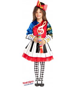 Costume di carnevale NOTA MUSICALE BIMBA